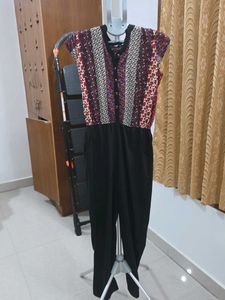 Ruhaan's Multi-Pattern High-Waist Jumpsuit