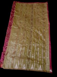 Elegant Pink Tussar Silk Saree