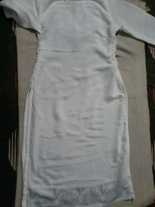 White Embroidered Kurta Set