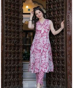 Floral Print Kurta Set with Pants
