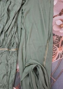 Elegant green suit sharara