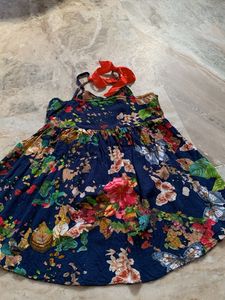 Floral &amp; White Mini Dresses Set