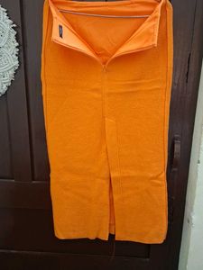 Orange Pencil Skirt