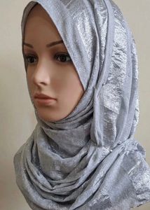 Sparkling Silver Hijab Scarf