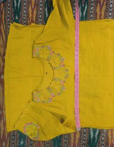 Fancy Yellow Kurta Set 💛