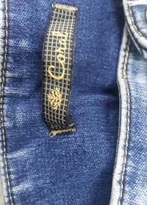 Brand - Coral. ,Size - 28 , Colour - Blue With Ripped Design