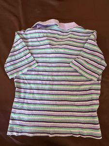 Striped Polo Top