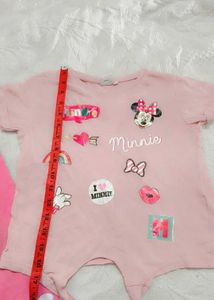 Very Cute N Beautiful Mickey Top With Leggings