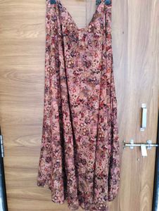 Bohemian Floral Print Maxi Skirt