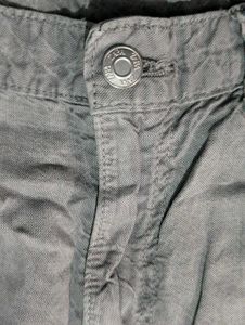 ZARA Grey Wash Wide Leg Jeans