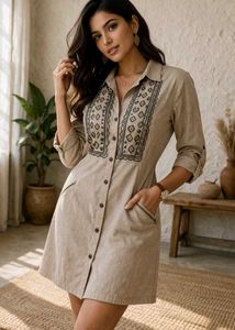 Boho Embroidered Tunic Top