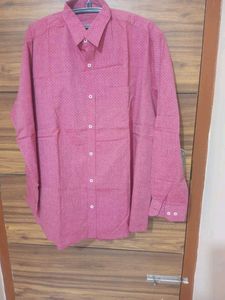 Men's Pink Printed Shirt