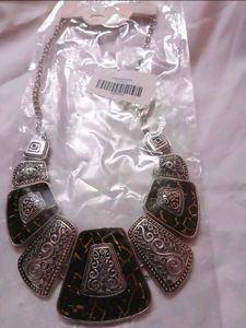 Statement Boho Lepord print Necklace
