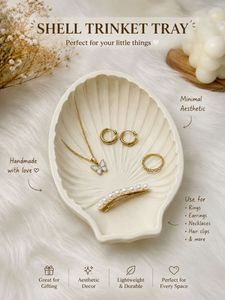 Minimal White Trinket Tray | Handmade Decor