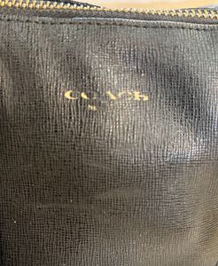 Auth COACH Saffiano Leather Mini Satchel Bag