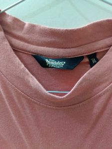💗 Roadster Pink Off-Shoulder T-Shirt | Size M |