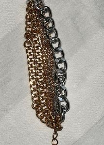 h&amp;m mixed metal Chain Link Bracelet Set