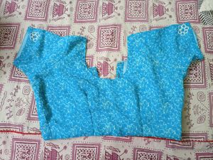 Summer Season Blue Saree with blouse 💙😍