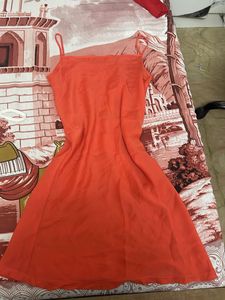 coral mini dress