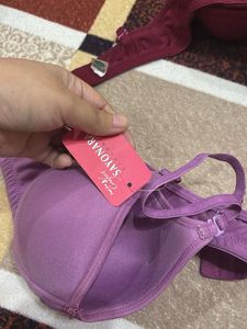 Two Comfy Bras - Burgundy &amp; Lavender