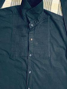 DENNISON Neavy Blue Party Wear Shirt (M)