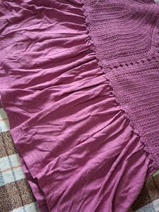Crochet &amp; Ruffled Cami Top