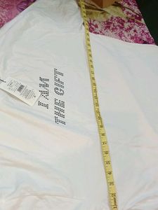 SHEIN White Graphic Print T-Shirt Dress