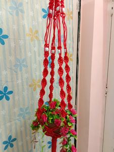 Hand Made By Me Hanging Pot Holder. (without Pot And Flowers)