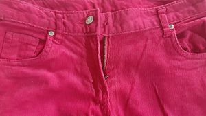 MAGENTA PINK CORDUROY JEANS for girls