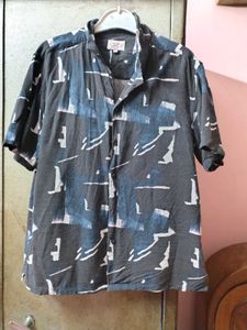 Abstract Print Short Sleeve Shirt