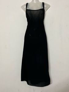 plus size Sleek Black Slip Dress