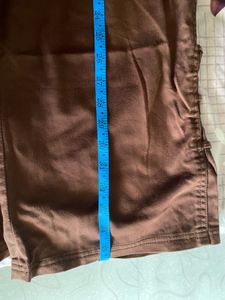 Christine Laure Brown Cotton Pants – Size D42 (L)