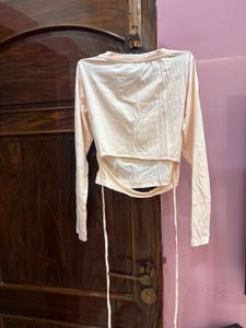 Cute Long Sleeve Top with Strings