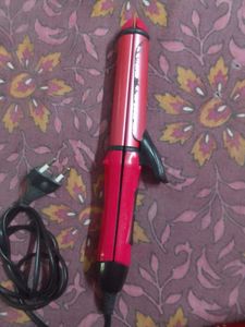 pink Curler and straightener