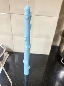 Decorative Blue Candle