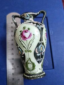 Vintage Floral Ceramic Vase