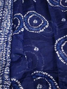 Blue Tie-Dye Saree