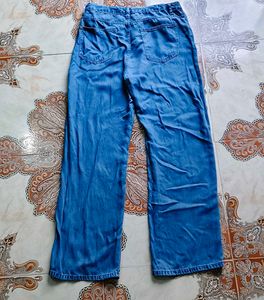Stylish Blue Wide Leg Jeans