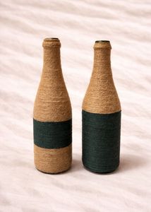 Rustic Decorative Bottles (Set of 2)