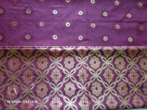 Elegant Burgundy Saree with Gold Border