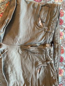 Olive Green Casual Pants