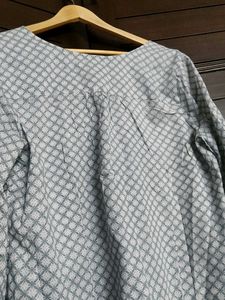 JODIFL Printed Kurta with Lace Detail