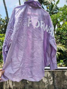 Casual Lavender Button-Up Shirt