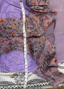 lavender saree with blouse