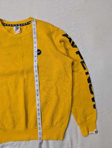 Yellow BAPE Crewneck Sweatshirt
