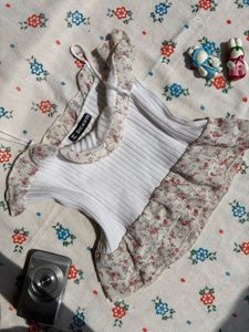 Floral Crop Top one size