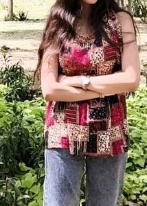 Boho Patchwork short kurti