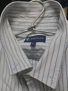 Red Tape Striped Men's Shirt