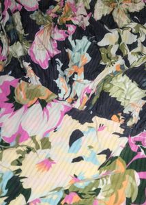 Colorful Floral Print knee length Dress