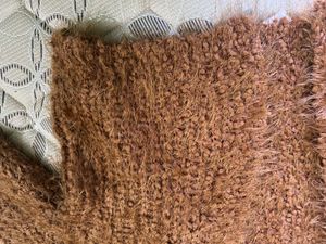 Cozy Brown Fuzzy Knit Cardigan